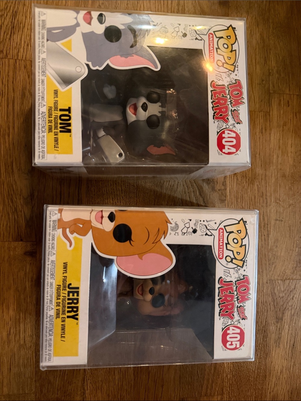 Funko Pop Tom (Gray) & Jerry (Brown) Vinyl Figures Duo